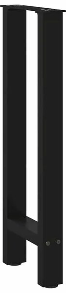 Noge za konzolni stol crne 2 kom 28 x (72-73) cm čelik - Crna 28 x (72-73) cm