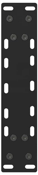 Noge za konzolni stol crne 2 kom 28 x (72-73) cm čelik - Crna 28 x (72-73) cm