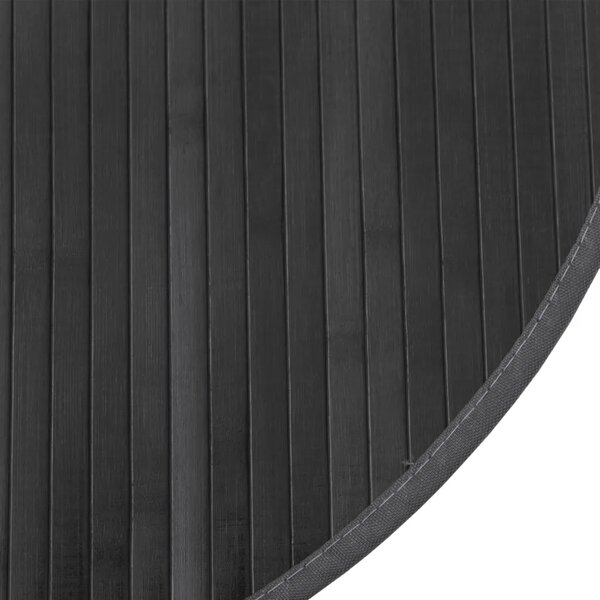 Okrugli tepih sivi 60 cm bambus - Siva 60 cm