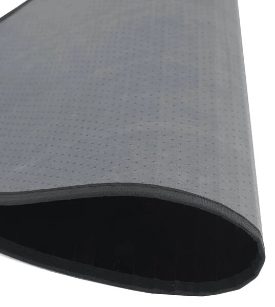Okrugli tepih crni 100 cm bambus - Crna 100 cm
