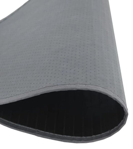 Okrugli tepih sivi 60 cm bambus - Siva 60 cm