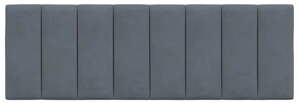 Jastuk za uzglavlje Hanko tamnosivi 137 cm baršunasti - Tamno siva 137 cm