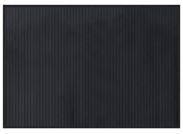 Pravokutni tepih crni 70x100 cm bambus - Crna 70 x 100 cm