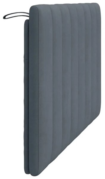 Jastuk za uzglavlje Hanko tamnosivi 137 cm baršunasti - Tamno siva 137 cm