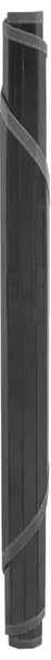 Okrugli tepih sivi 60 cm bambus - Siva 60 cm