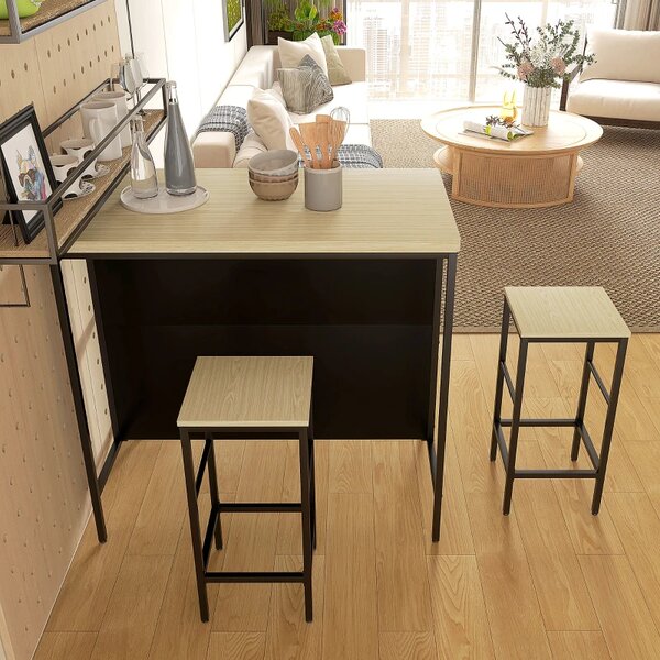 Barski set, 2 barske stolice i 1 barski stol