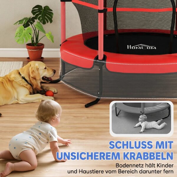 Trampolin za djecu, Ø163 cm - Crna