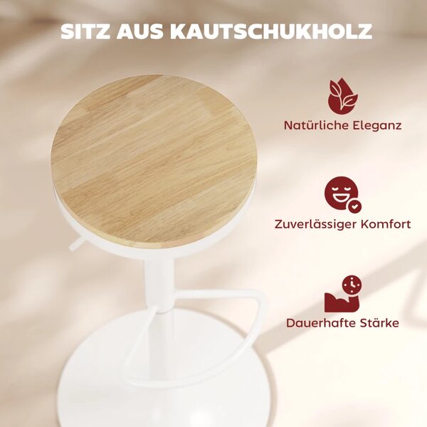 Barske stolice Set od 2 38,5x38,5x60-80 cm