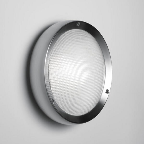 Artemide Niki vanjska zidna svjetiljka od nehrđajućeg čelika, satenska, prigušiva, Metalik, Metal