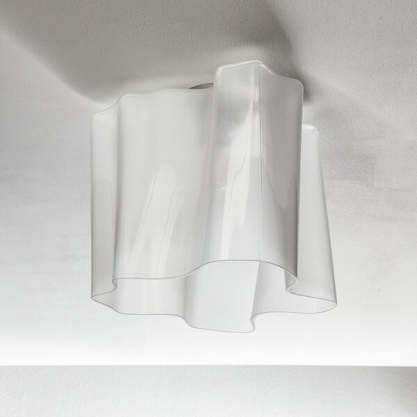 Artemide Logico stropna svjetiljka 40x40 cm bijela, prigušiva, Bijela, Dnevni boravak/blagovaonica, Staklo