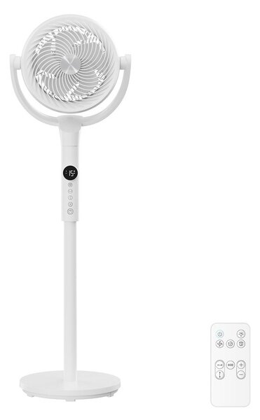 Ventilator s LED zaslonom, tihi ventilator - Bijela - 111,7 x 35,4 x 23,8 cm