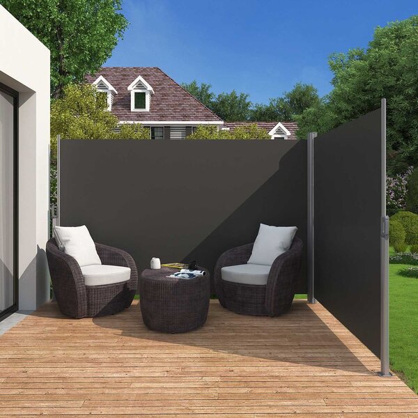 Dvostrana tenda 6 m - antracit - 160 x 600 cm