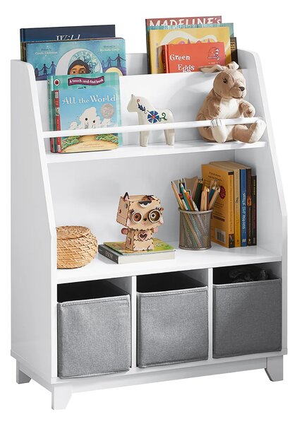 Dječja biblioteka s prostorom za pohranu 63x28x80cm