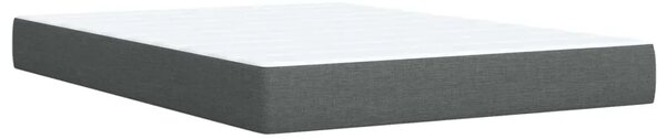 Krevet s box springom madracem i LED-om Tamnosiva 140 x 190 cm - Tamnosiva 140 x 190 cm Dizajn s rombovima