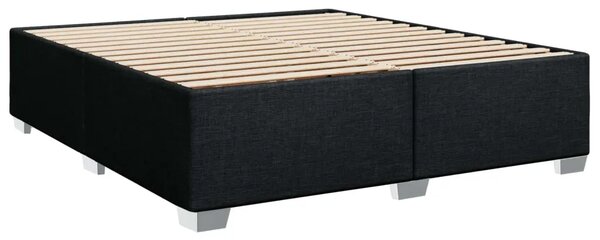 Krevet s box springom madracem i LED-om Crna 180 x 200 cm - Crna 180 x 200 cm Dizajn s rombovima