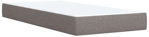 Boxspring krevet s madracem Sivosmeđa 90 x 190 cm Tkanina - Sivosmeđa 90 x 190 cm Dizajn s rombovima