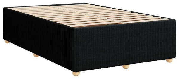 Boxspring krevet s madracem Crna 90 x 190 cm Tkanina - Crna 90 x 190 cm Dizajn s rombovima