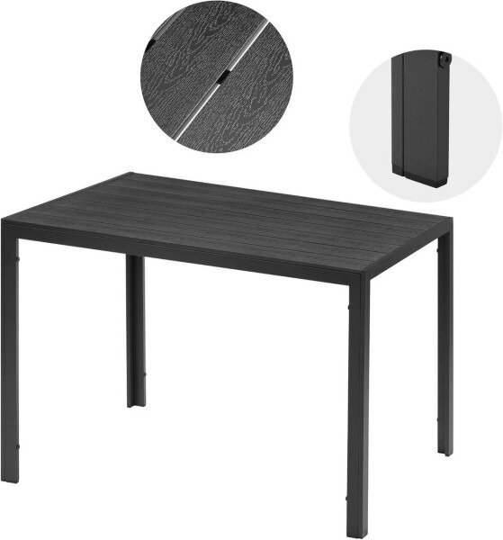 Vrtni stol Aluminij WPC, za 8-10 osoba 116x74x70 cm
