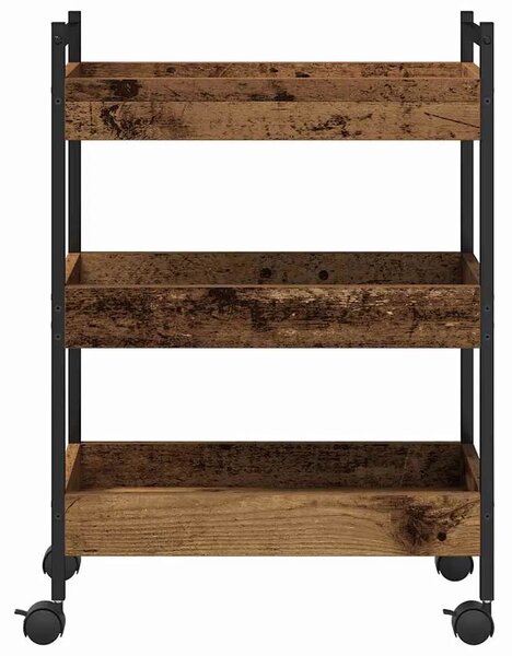 Kuhinjska kolica - drvo - 50 x 30 x 70 cm - OUTLET - NEPREUZETO