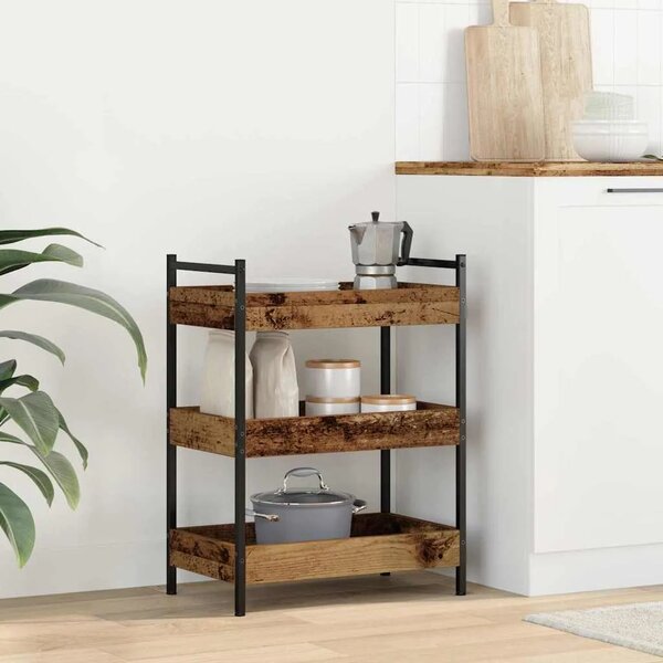 Kuhinjska kolica - drvo - 50 x 30 x 70 cm - OUTLET - NEPREUZETO
