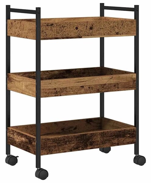 Kuhinjska kolica - drvo - 50 x 30 x 70 cm - OUTLET - NEPREUZETO