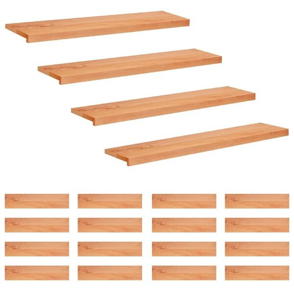Step treads 20 kom. 110 x 30 x 2 cm Lak Čvrsto drvo bukve - Lak 110 x 30 x 2 cm 20