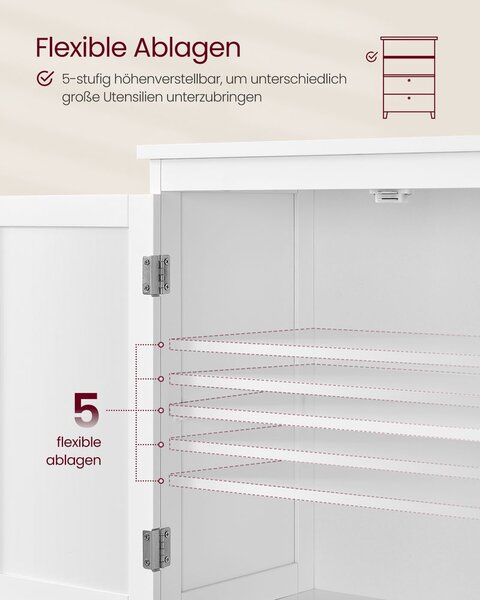 Kupaonski ormarić 30 x 60 x 110 cm s 2 vrata i 2 ladice - tamnosiva