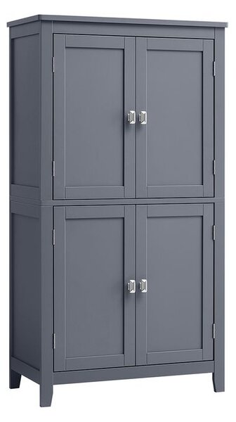 Kupaonski ormarić 30 x 60 x 110 cm s 2 vrata i 2 ladice - tamnosiva