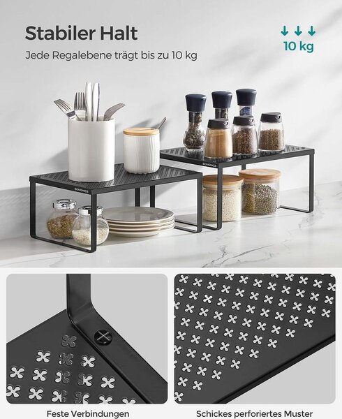 Set od 4 stalka za začine, proširivi i složljivi