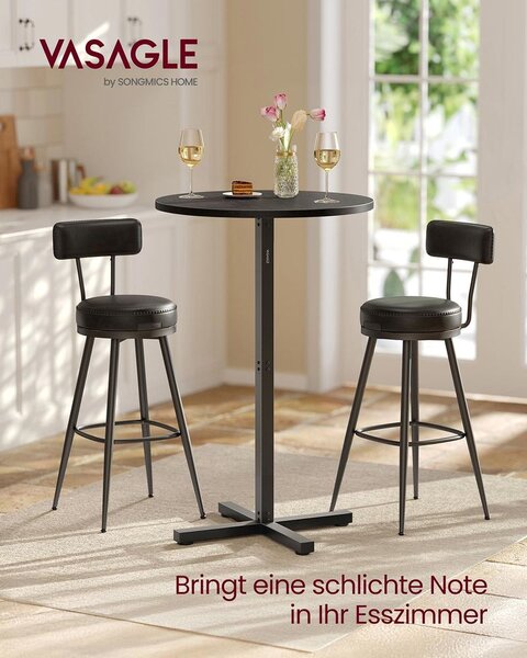 Okrugli barski stol 60 x 60 x 104,5 cm - Bijela