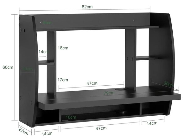 Zidni stol 82x22x60cm