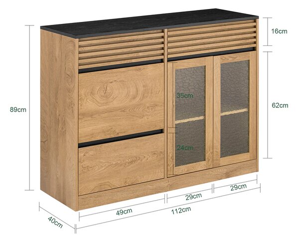 Kuhinjska komoda 112x40x89cm
