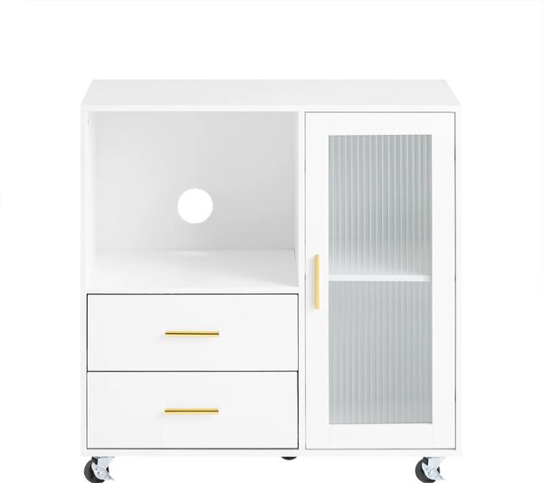 Uredski ormar s ladicama s kotačima 75x40x76cm