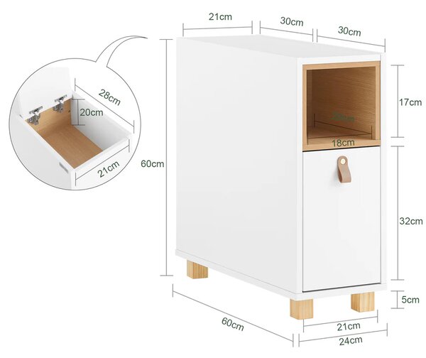 Stol za kavu 24x60x60cm