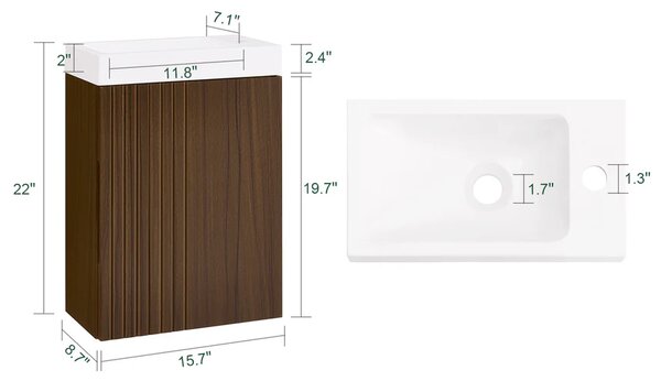 Ormarić za umivaonik 40x22x56cm