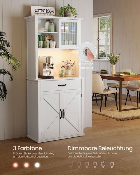 Komoda s rasvjetom Cloud White