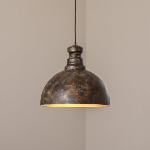 Opviq Saglam viseća svjetiljka, 1 žarulja, antikni mesing, metal, Ø 40 cm, prigušiva, Bronca / stari mesing, Dnevni boravak/blagovaonica, Metal