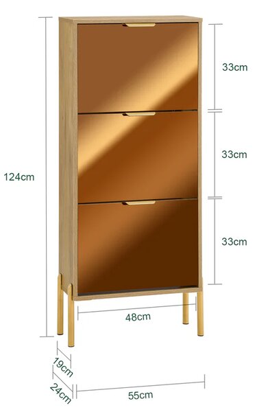 Stalak za cipele 55x24x124cm