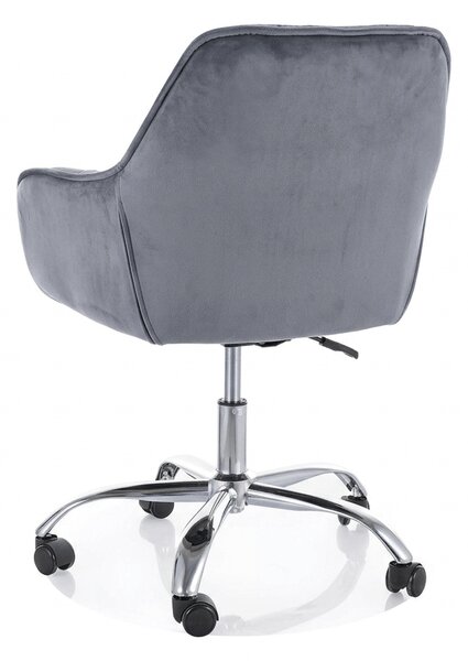 Uredska stolica Q-190 VELVET, siva