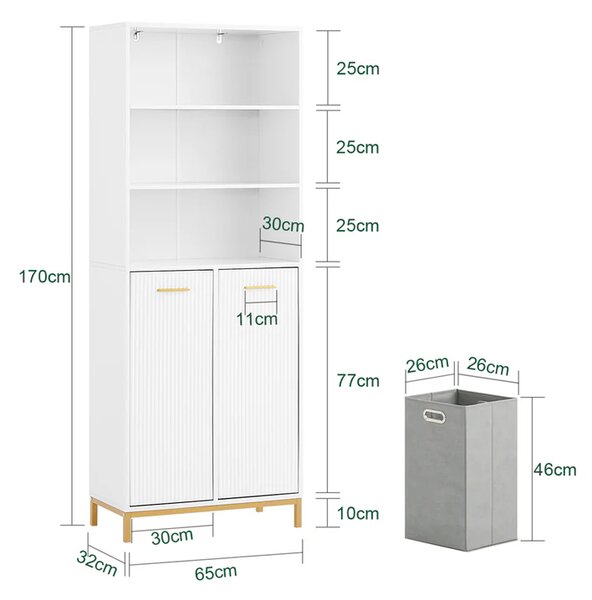 Kupaonski stup 65x32x170cm