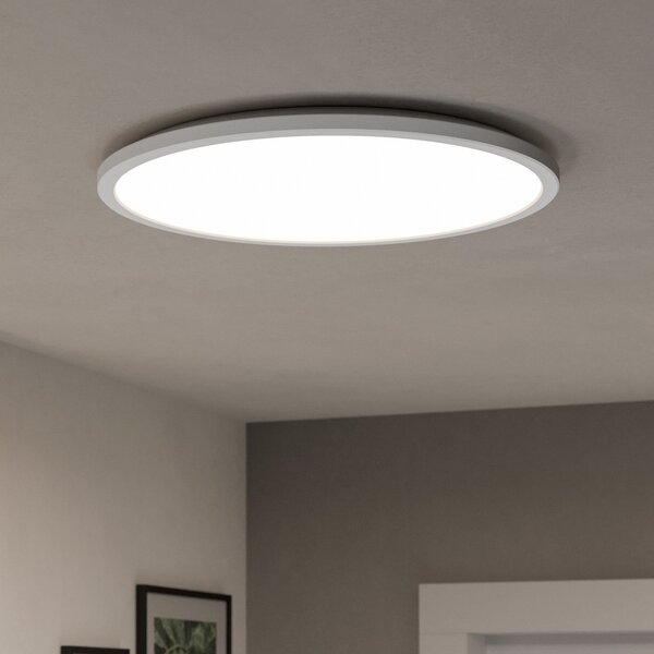 EGLO connect LED stropna svjetiljka Rovito-Z, bijela, Ø 50 cm, prigušiva, Bijela, Dnevni boravak/blagovaonica, Plastika, Zid okrugli
