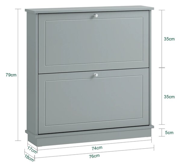 Stalak za cipele 76x18x78cm - antracit