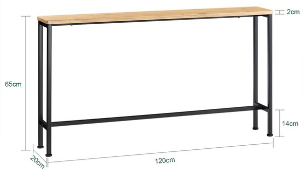 Konzolni stol 120x20x65cm