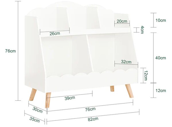 Dječji regal 82x35x76cm