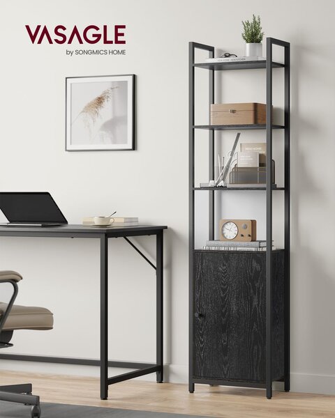 Polica za knjige 24 x 60 x 159,5 cm - Crna - 60Bcm