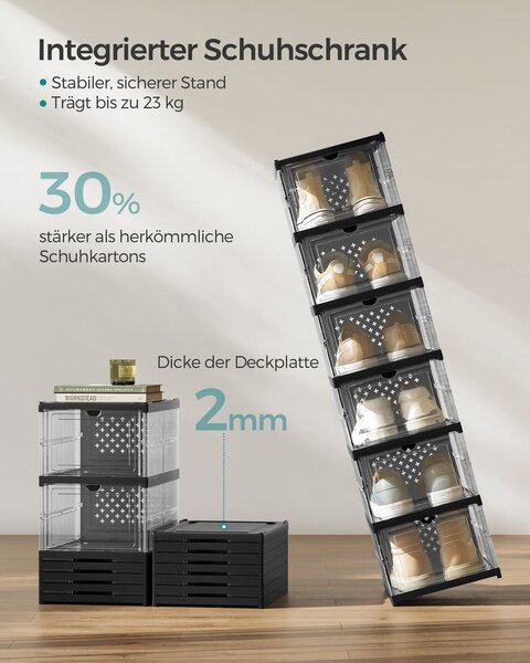 Set ormarića prozirno crne boje - 1 kutija