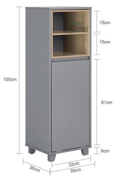 Ormar za rublje 35x30x105cm