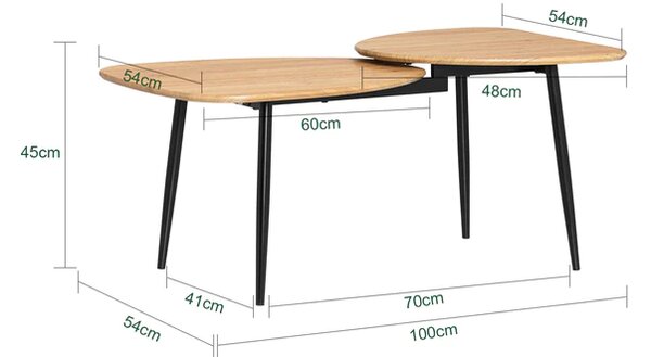 Stolić za kavu 100x54x45cm