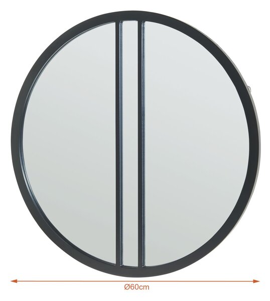 Zidno ogledalo Suomussalmi Ø60 cm