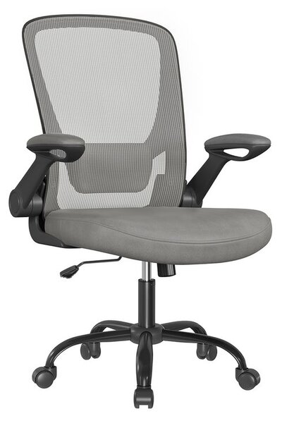 Uredska stolica s ergonomskom funkcijom ljuljanja - Siva